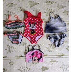 Baby Girl 12-18M Swimsuit Lot 6PCS Disney Minnie Mouse Carter’s Old Navy
